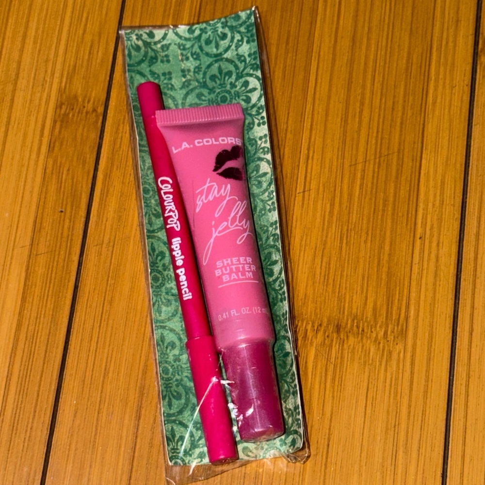 L.A. Colors Stay Jelly Sheer Butter Balm lip kit